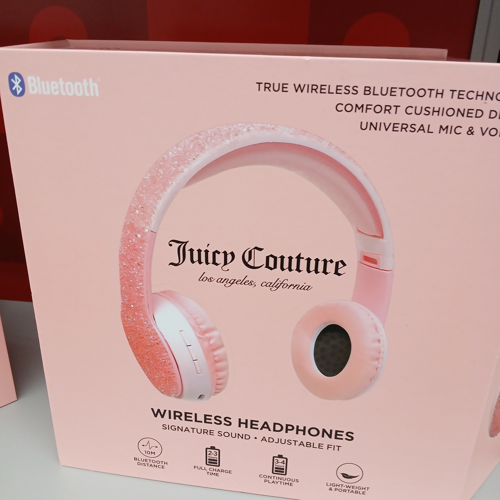 Juicy Couture Pink Wireless Headphones